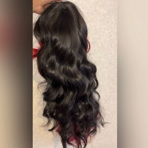 24” Skunk Stripe Body Wave Wig - Synthetic